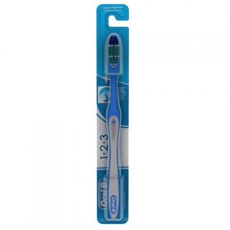 Escova Dental Oral-B 123 Classic Limpeza Brilhante Médio 40