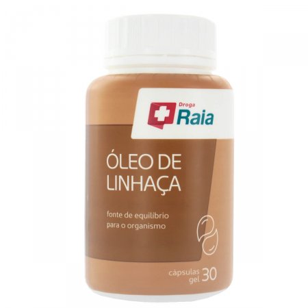 Óleo de Linhaça Droga Raia com 30 cápsulas