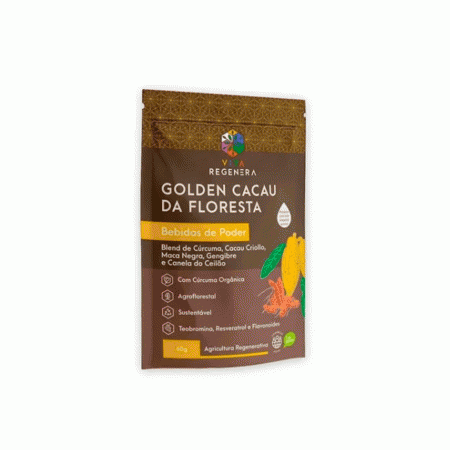 GOLDEN CACAU BEBIDAS DE PODER VIVA REGENERA 60 G