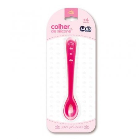 Colher de Silicone Rosa   Unik
