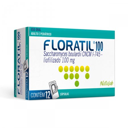Floratil 100mg com 12 cápsulas