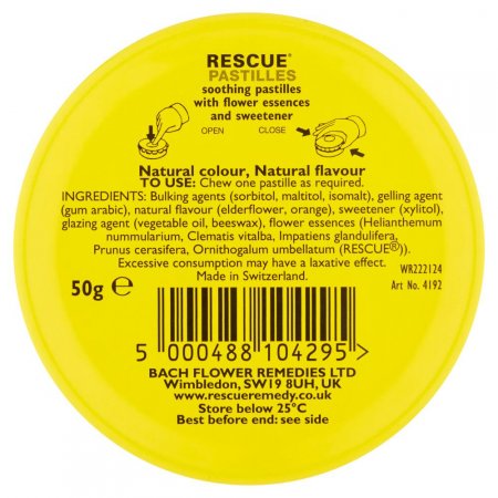 Pastilha Rescue Sabor Laranja com 50g