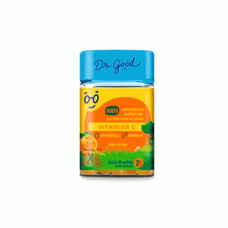 Vitamina C Kids Dr Good Suplemento gomas sabor Laranja c/ 60