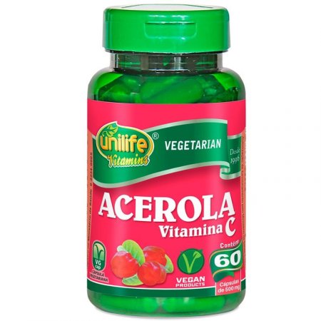 Acerola Vitamina C 60 cápsulas Unilife
