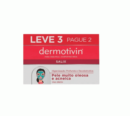 Kit Sabonete Barra Dermotivin Salix 3x 90g