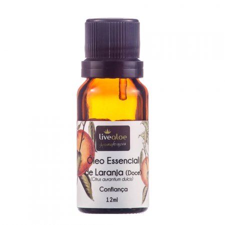 Óleo Essencial Livealoe Natural de Laranja Doce 12ml