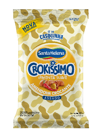 CROKÍSSIMO AMENDOIM CROCANTE PIMENTA SUAVE 400g PACOTE