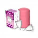KIT 2 COLETORES MENSTRUAIS INCICLO TEEN+CÁPSULA ESTER. COR: ROSA