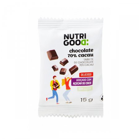 Chocolate 70% Cacau Nutrigood com 15g