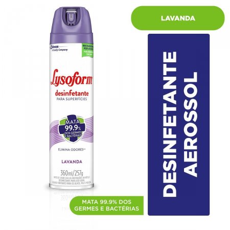 Desinfetante Lysoform Aerosol Lavanda com 360ml