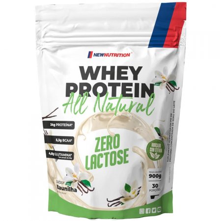 Whey Protein Zero Lactose All Natural Baunilha NEWNUTRITION