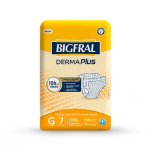 Fralda Descartável para Adulto Bigfral Derma Plus G com 7 unidades