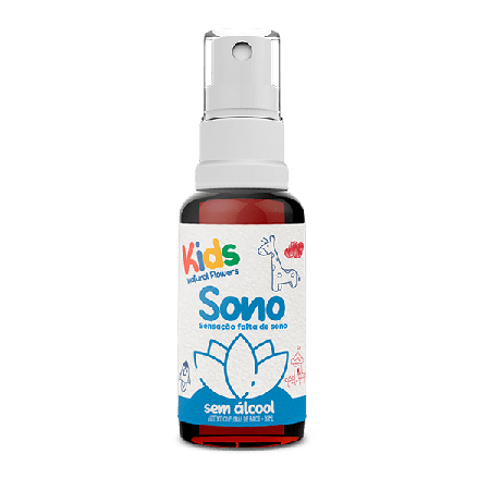 Floral Spray Bucal Natural Flowers Kids s/ Álcool Falta de Sono 30 ml