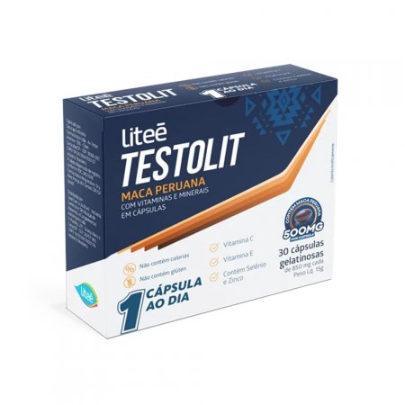 TESTOLIT - 500MG Maca Peruana por cápsula - 30 Cápsulas Gelatinosas
