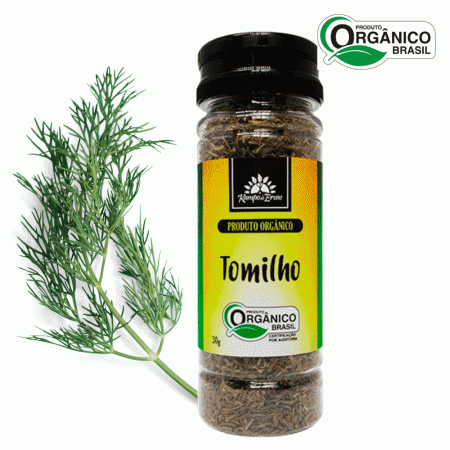 Tomilho Orgânico desidratado Kampo de Ervas frasco 30g