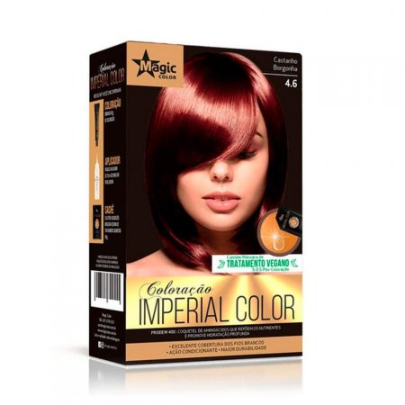 Coloração 4.6 Castanho Borganha Magic Color 165G