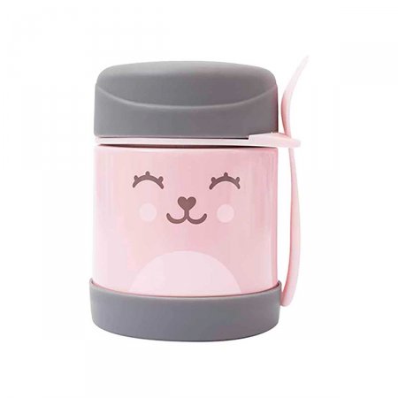 Pote Térmico para Alimentos com Colher Buba Baby Gumy Rosa com 1 unidade