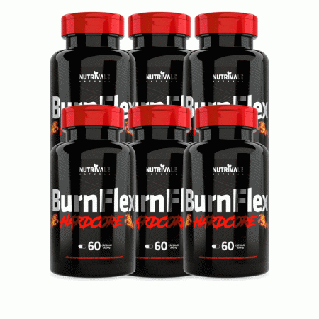 Burnflex Natural 6 Unidades Com 60 Caps 500mg Emagrecedor - Linduras