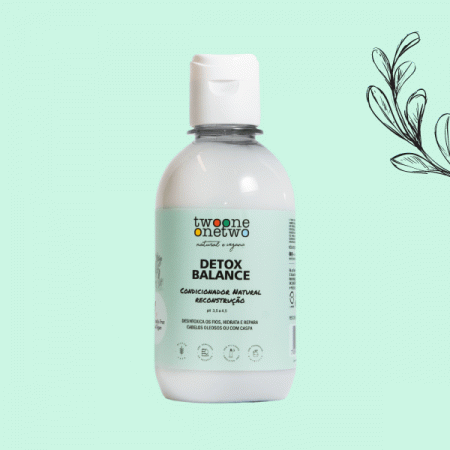 Condicionador Natural Detox Balance Cabelos Oleosos ou com Caspa Twoone Onetwo Natural Vegana