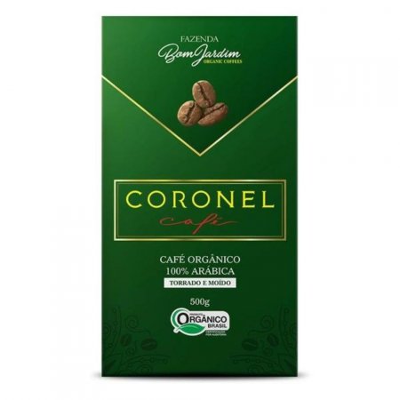 Café Orgânico Coronel 100% Arábica Torrado e Moído 500 gr