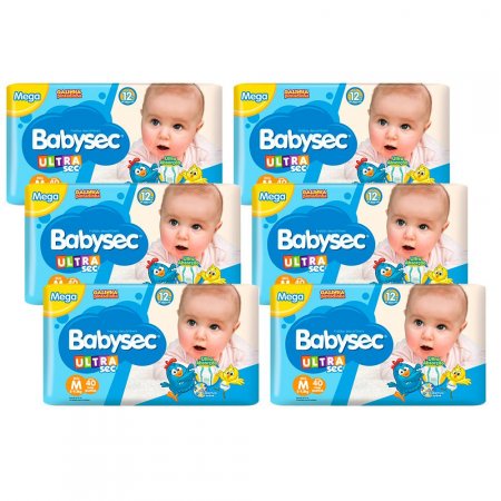 Fralda Babysec Ultrasec M 240 Unidades