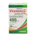 VITAMINA E SANDOZ 30CPS 400MG