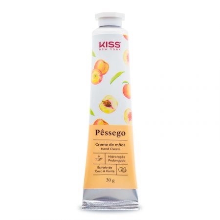 Creme de Mãos Pêssego 30g  - Kiss  New York