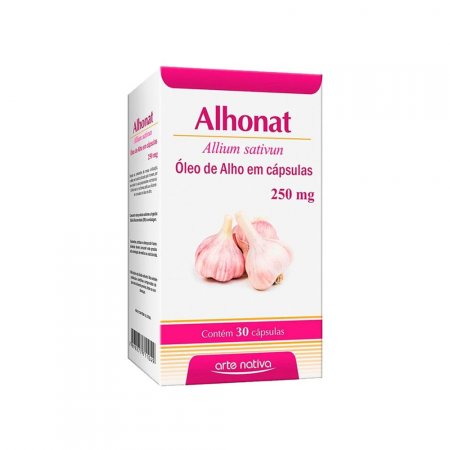 Alhonat Óleo de Alho em Cápsulas 30Caps 250mg