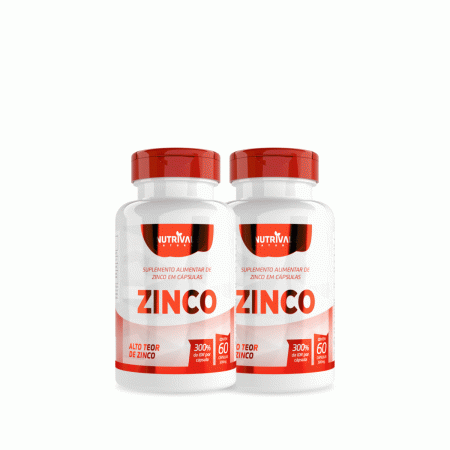 Zinco 300% Idr 2 Unidades C/60cáps Natural 500mg - Linduras