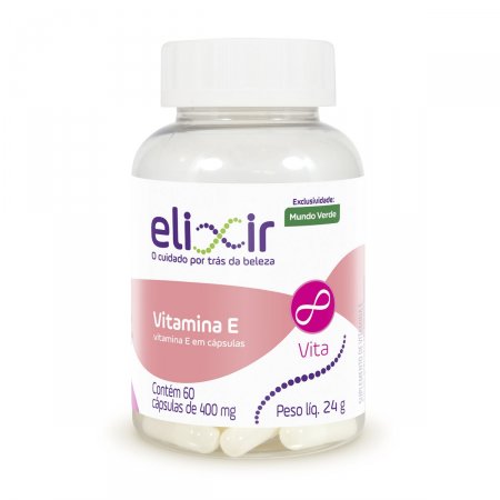 Vitamina E Elixir 400mg com 60 Cápsulas