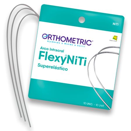 Flexy Niti Super-Elastic Arch Wire Upper - Orthometric Flexy Niti Super-Elastic Arch Wire 0,021X0,025 Upper - Orthometric