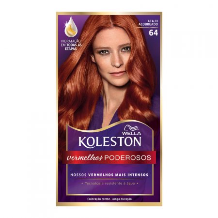 Tinta de Cabelo Koleston Acaju Acobreado 64