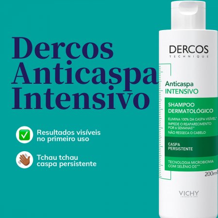 DERCOS SHAMPOO ANTICASPA INTENSO 200ml - Vichy