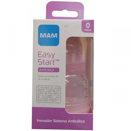Mamadeira EASY START Anticolica 130ML Rosa MAM 4656