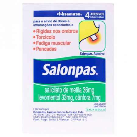 SALONPAS ADESIVO PEQUENO 4UN