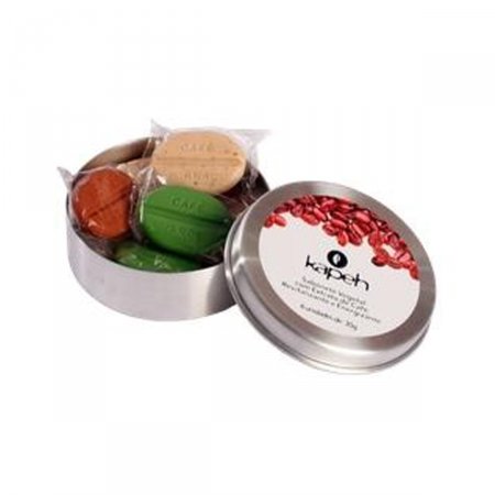 Lata Aluminio com 6 sabonetes 30g Kapeh