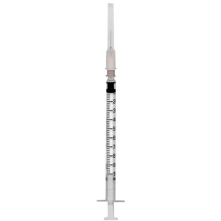 Seringa Para Insulina Bd - 1 Ml - Com Agulha - 13 X 0,38 Mm - 26 G 1 1/2"