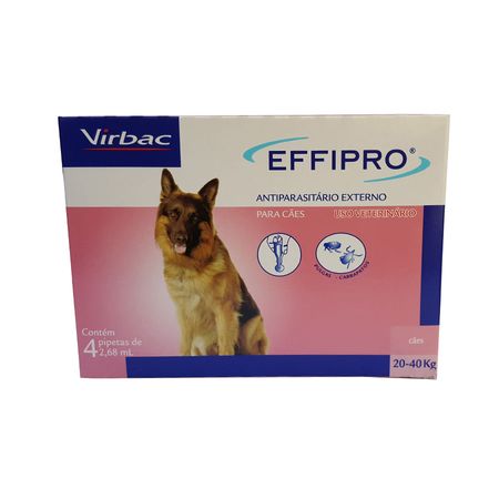 Combo Effipro 20 a 40kg Anti-pulgas e Carrapatos LEVE 4 pague 3 Virbac