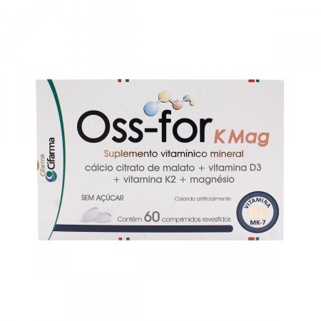 Suplemento Vitamínico e Mineral Oss-for K Mag com 60 comprimidos