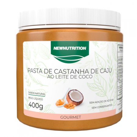 Pasta de Castanha de Caju ao Leite de Coco NEWNUTRITION