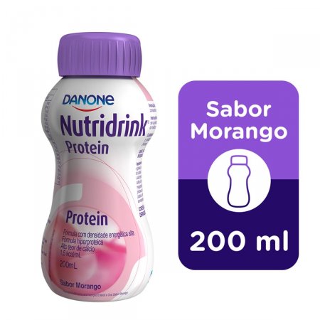 Suplemento Alimentar Nutridrink Protein Morango com 200ml