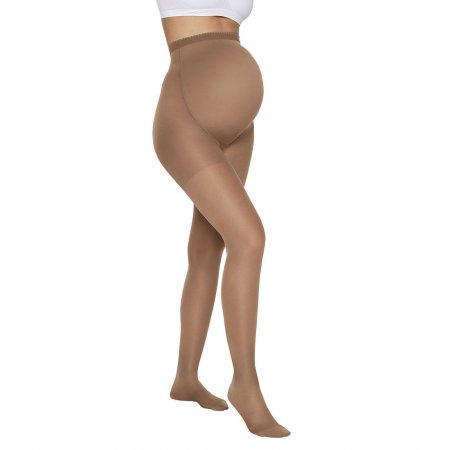 Meia Calça Kendall Média Compressão Gestante Mel GG