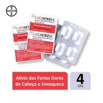 Cafiaspirina 650mg + 65mg com 4 comprimidos