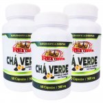 Kit 3x  - Chá Verde, Rei Terra, 60 Cápsulas 500mg.