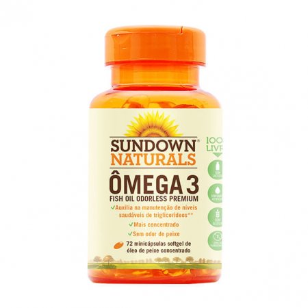 Omega 3 fish oil odorless 72 Minicápsulas - Sundown