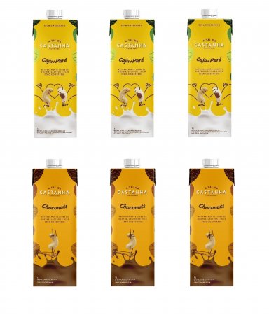 Kit Bebida Vegetal Choconuts 1L e Caju + Pará