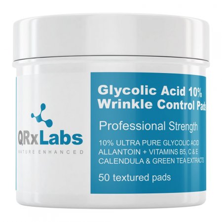 QRxLabs Lenços de Ácido Glicólico a 10% Anti Rugas 1Un