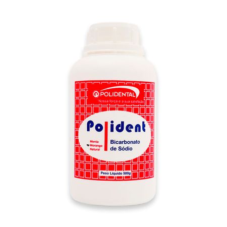 Bicarbonato de Sódio Polident Morango 500g - Polidental