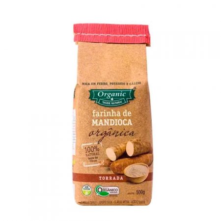 Farinha de Mandioca Orgânica Torrada Organic 500g