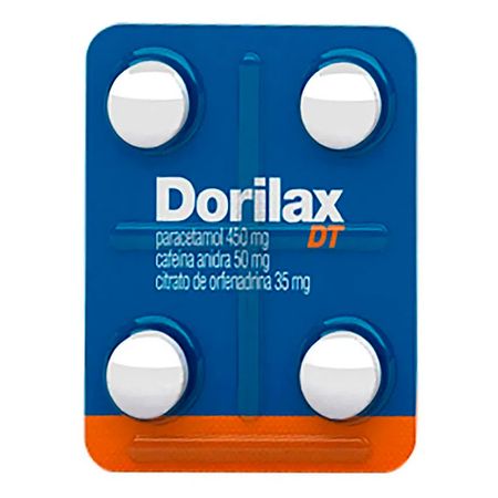 Dorilax DT 450mg Aché 4 Comprimidos